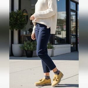 Cat Caterpillar Women's Flat Shoes Size 6 Light Yellow Leather LOAFERS